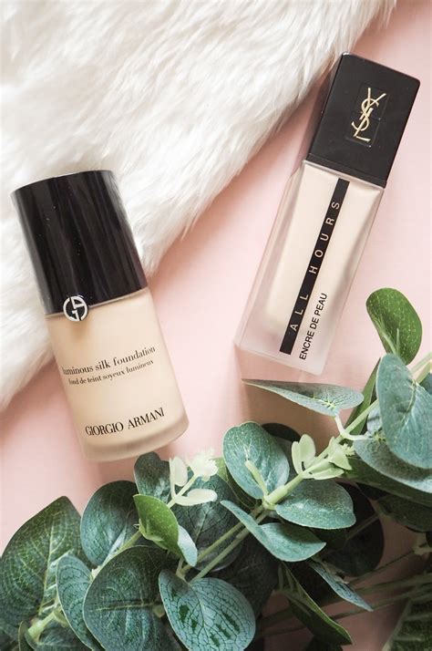 ysl all hours foundation vs giorgio armani power fabric|giorgio armani foundation colors.